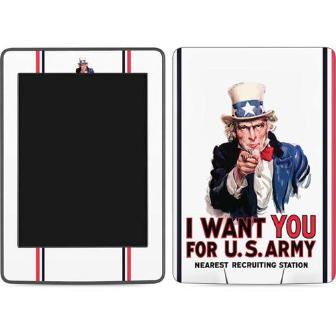 Uncle Sam Vintage War Poster Amazon Kindle Skin