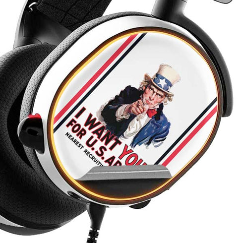 Uncle Sam Vintage War Poster SteelSeries Arctis 3 Skin