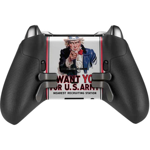 Uncle Sam Vintage War Poster Xbox Elite Wireless Controller Series 2 Skin