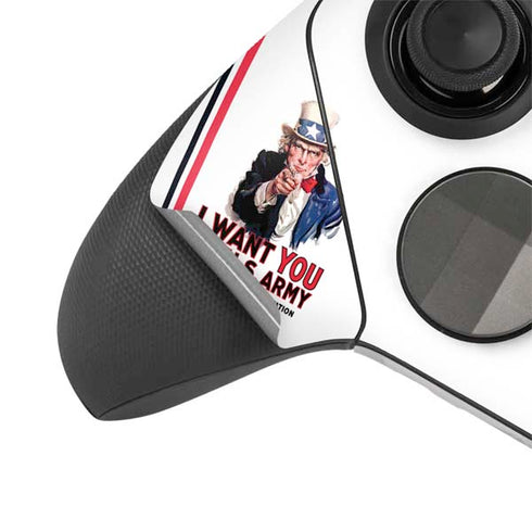 Uncle Sam Vintage War Poster Xbox Elite Wireless Controller Series 2 Skin