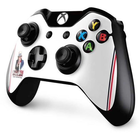 Uncle Sam Vintage War Poster Xbox One Controller Skin