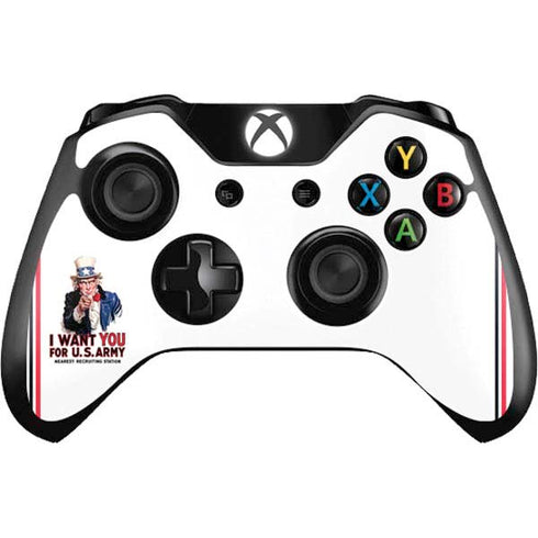 Uncle Sam Vintage War Poster Xbox One Controller Skin