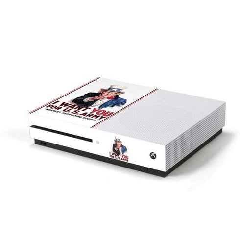 Uncle Sam Vintage War Poster Xbox One S Console Skin