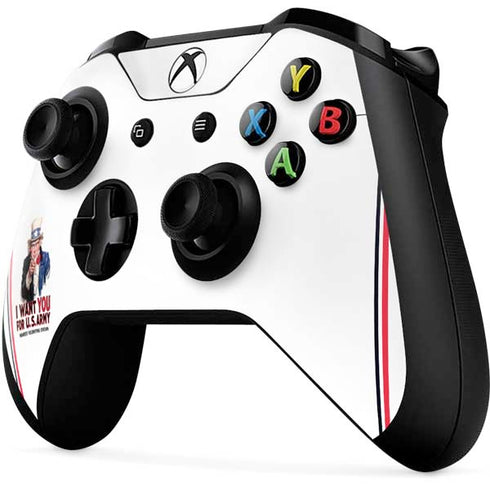 Uncle Sam Vintage War Poster Xbox One X Controller Skin