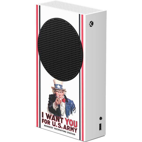 Uncle Sam Vintage War Poster Xbox Series S Console Skin