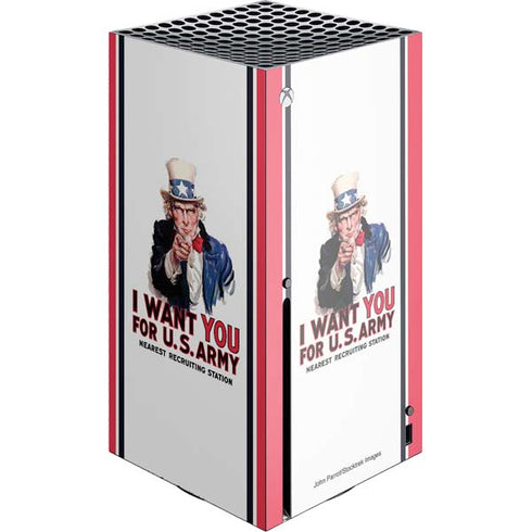 Uncle Sam Vintage War Poster Xbox Series X Console Skin