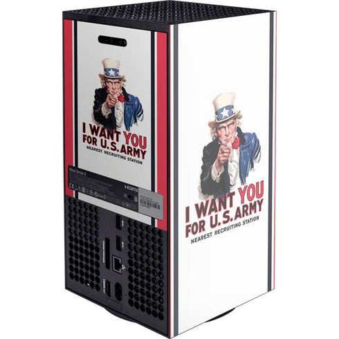 Uncle Sam Vintage War Poster Xbox Series X Console Skin