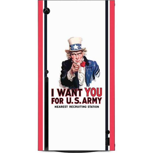 Uncle Sam Vintage War Poster Xbox Series X Console Skin