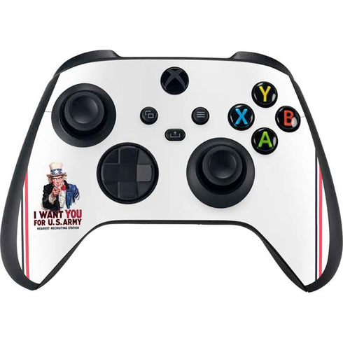 Uncle Sam Vintage War Poster Xbox Series X Controller Skin