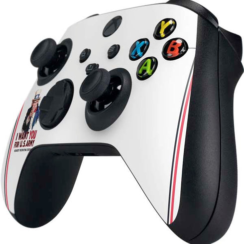 Uncle Sam Vintage War Poster Xbox Series X Controller Skin