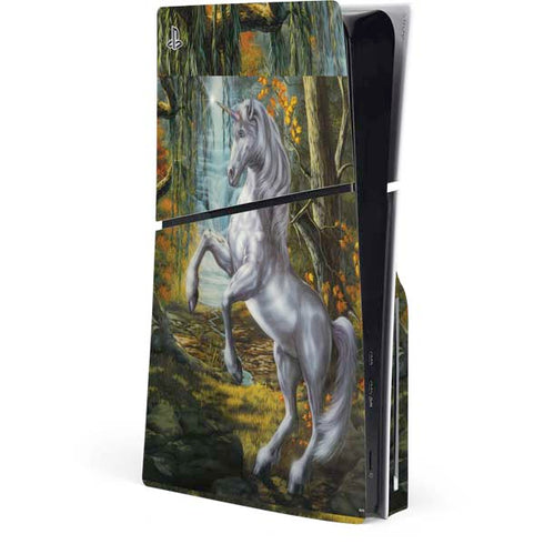 Unicorn of the Willow by Ed Beard Jr PS5 Slim Disk Console Skin