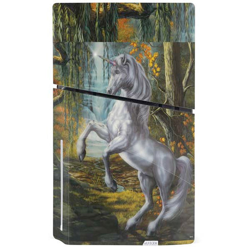Unicorn of the Willow by Ed Beard Jr PS5 Slim Disk Console Skin