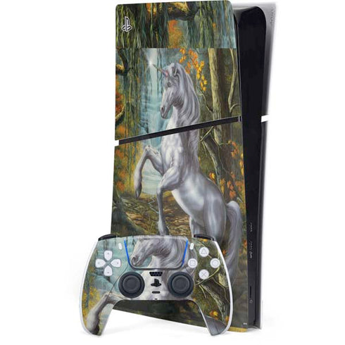 Unicorn of the Willow by Ed Beard Jr PS5 Slim Digital Edition Console Skin