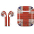 United Kingdom Flag Dark Wood Apple AirPods Skin