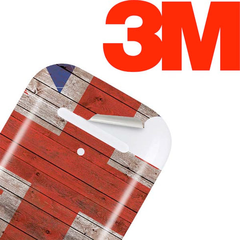 United Kingdom Flag Dark Wood Apple AirPods Skin