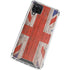 United Kingdom Flag Dark Wood Galaxy A12 Clear Case