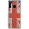 United Kingdom Flag Dark Wood Galaxy A21 Clear Case