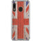 United Kingdom Flag Dark Wood Galaxy A30 Clear Case