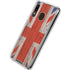 United Kingdom Flag Dark Wood Galaxy A30 Clear Case