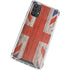 United Kingdom Flag Dark Wood Galaxy A32 5G Clear Case