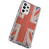 United Kingdom Flag Dark Wood Galaxy A33 5G Clear Case