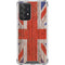 United Kingdom Flag Dark Wood Galaxy A52 5G Clear Case
