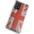 United Kingdom Flag Dark Wood Galaxy A52 5G Clear Case