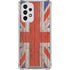 United Kingdom Flag Dark Wood Galaxy A53 5G Clear Case