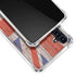 United Kingdom Flag Dark Wood Galaxy A54 5G Clear Case
