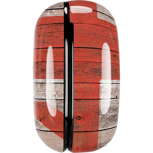 United Kingdom Flag Dark Wood Galaxy Buds Pro Skin
