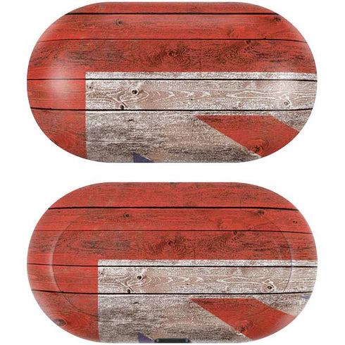 United Kingdom Flag Dark Wood Galaxy Buds Skin
