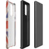 United Kingdom Flag Dark Wood Galaxy Note20 5G Pro Case