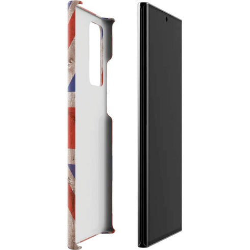 United Kingdom Flag Dark Wood Galaxy Note20 Ultra 5G Lite Case