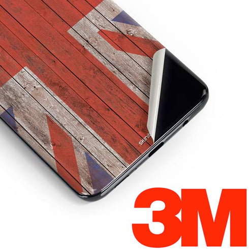 United Kingdom Flag Dark Wood Galaxy S10e Skin