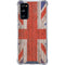United Kingdom Flag Dark Wood Galaxy S20 FE Clear Case