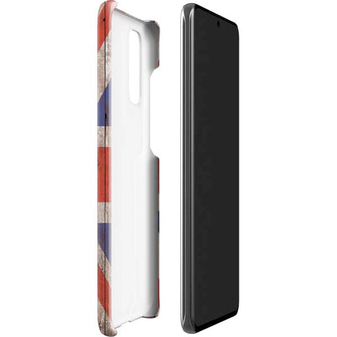 United Kingdom Flag Dark Wood Galaxy S20 Lite Case