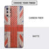 United Kingdom Flag Dark Wood Galaxy S20 Plus Skin