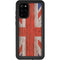 United Kingdom Flag Dark Wood Galaxy S20 Plus Waterproof Case