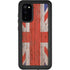 United Kingdom Flag Dark Wood Galaxy S20 Waterproof Case