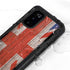 United Kingdom Flag Dark Wood Galaxy S20 Waterproof Case
