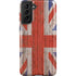 United Kingdom Flag Dark Wood Galaxy S21 FE Pro Case