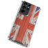 United Kingdom Flag Dark Wood Galaxy S21 Ultra 5G Clear Case