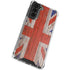 United Kingdom Flag Dark Wood Galaxy S22 Plus Clear Case