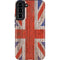 United Kingdom Flag Dark Wood Galaxy S22 Plus Pro Case