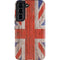 United Kingdom Flag Dark Wood Galaxy S22 Pro Case