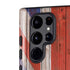 United Kingdom Flag Dark Wood Galaxy S22 Ultra Pro Case
