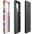 United Kingdom Flag Dark Wood Galaxy S22 Ultra Pro Case