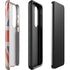 United Kingdom Flag Dark Wood Galaxy S23 Pro Case