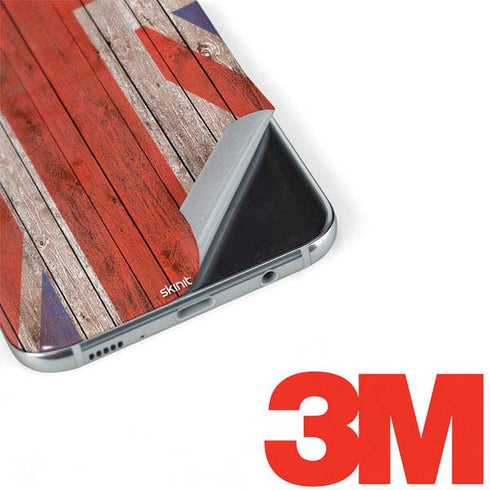 United Kingdom Flag Dark Wood Galaxy S8 Plus Skin