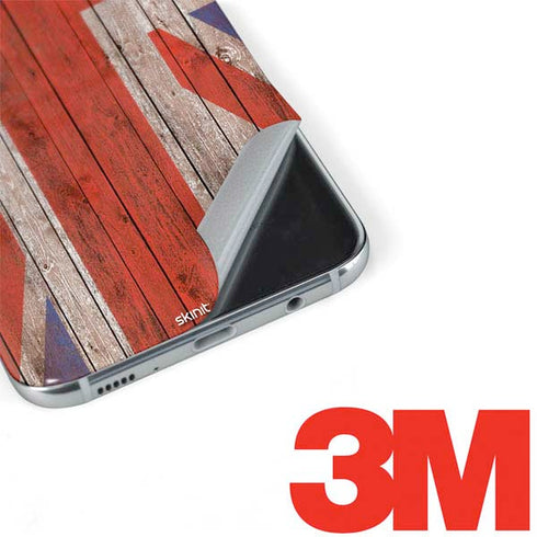 United Kingdom Flag Dark Wood Galaxy S8 Skin